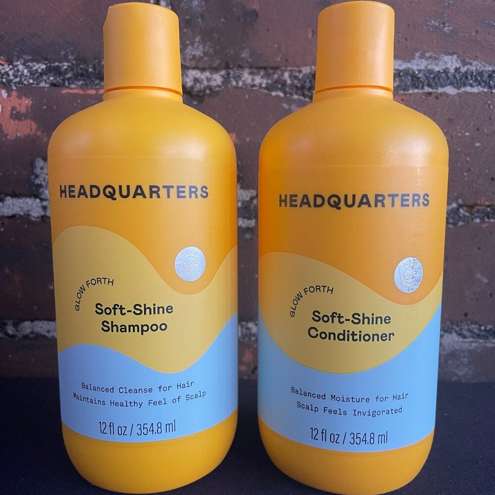 New Lot 2 Headquarters Glow Forth Soft Shine 1 Shampoo & 1 Conditioner 12 FL oz